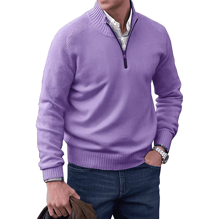 Men's Lightweight Quarter Zip Sweater