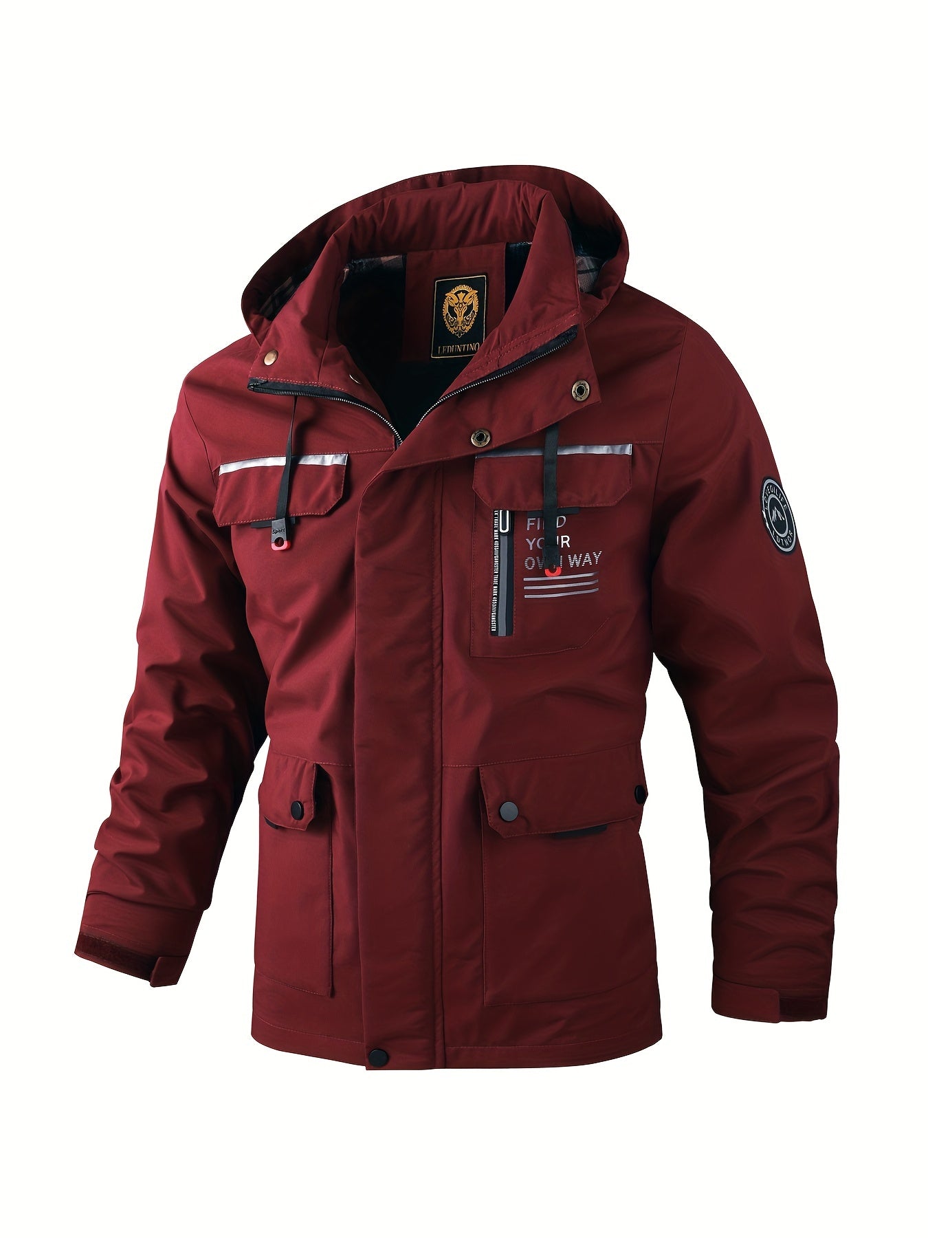 Waterproof Men's Hooded Work Jacket