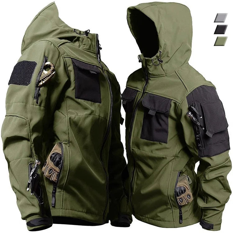 Men's Waterproof Tactical Hoodie Jacket - VogeLuxe
