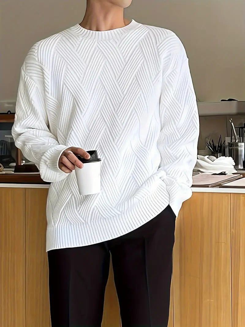 Warm Mens Winter Crew Neck Jumper