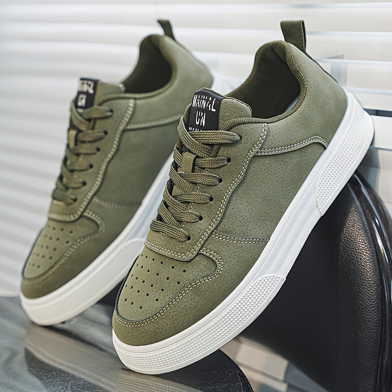 Comfy Men's Low Top Lace Up Casual Shoes