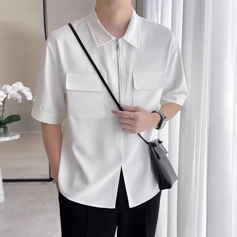 Easy Fit Men's Zipper Shirt