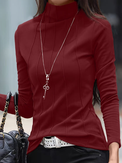 Women's Classic Crew Neck Winter Sweater Top