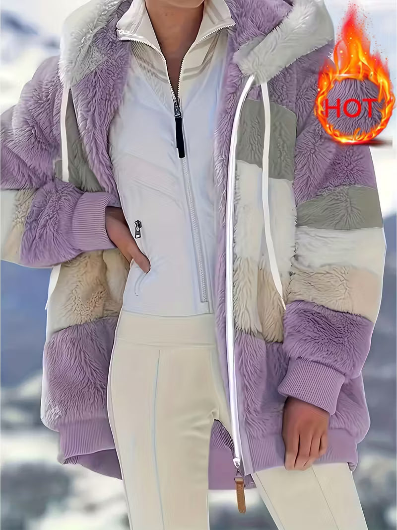 Soft Faux Fur Parka Coat - Warm Women's Winter Jacket