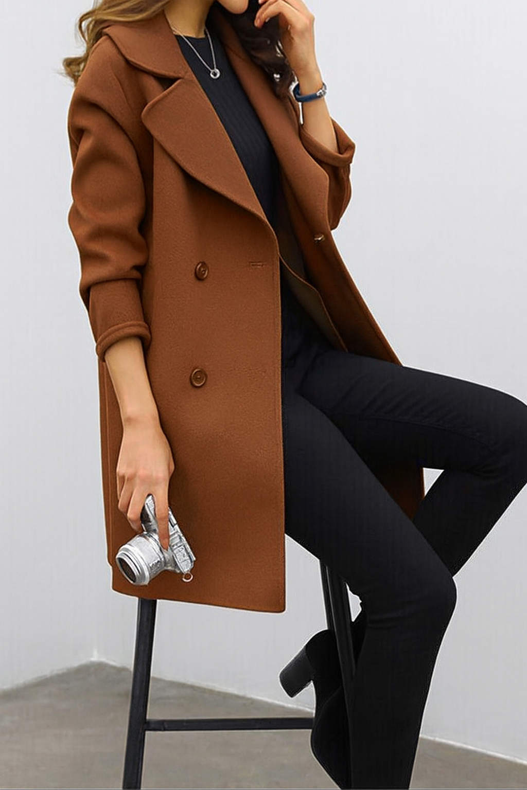 Mette | Chic Double Button Coat