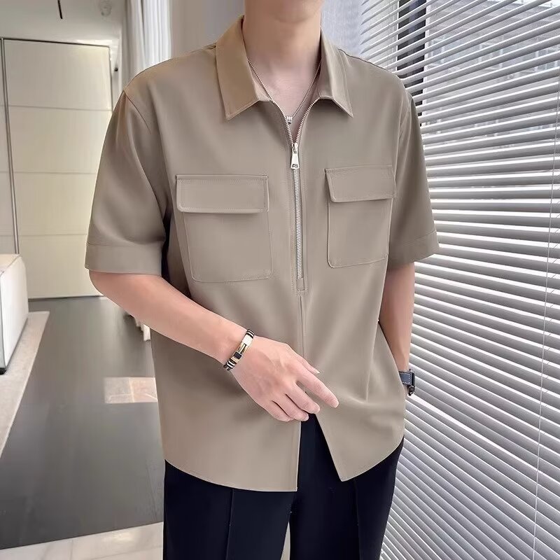 Easy Fit Men's Zipper Shirt