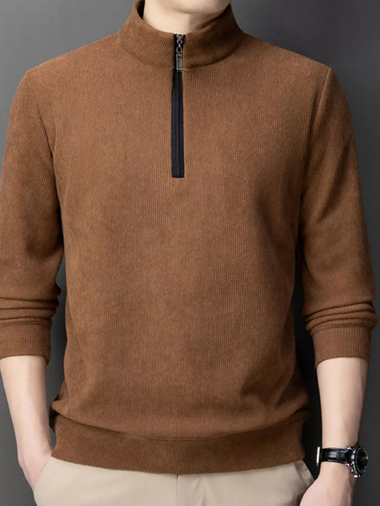 Big and Tall Corduroy Zip Up Jacket - VogeLuxe
