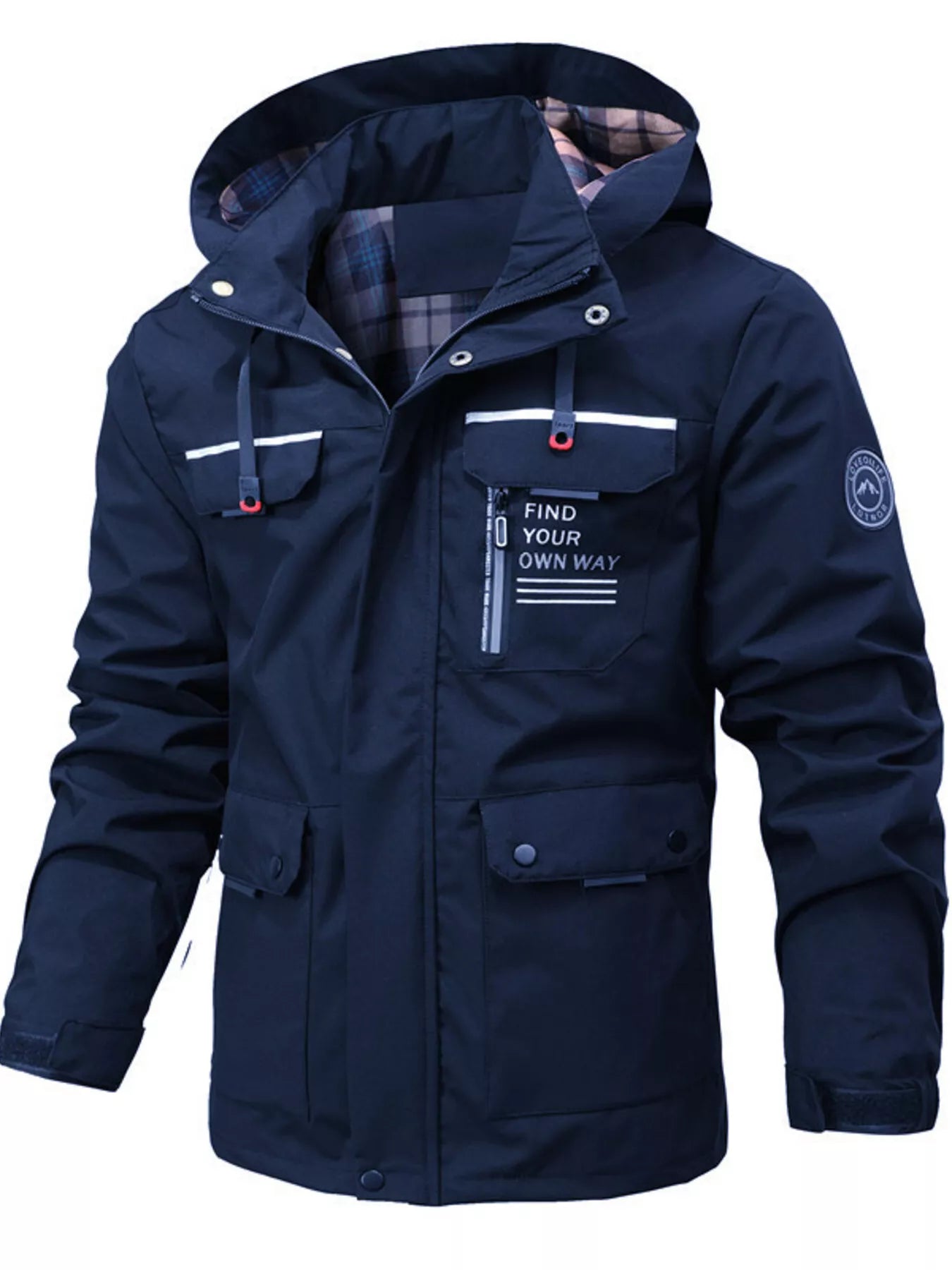 Large Size Waterproof Hooded Parka Jacket