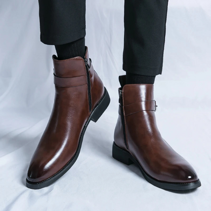 Men's Classic Vegan Chelsea Boots with Zip