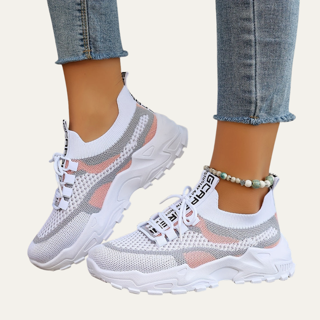 VogeLuxe | Women’s Lightweight Chunky Platform Mesh Sneakers