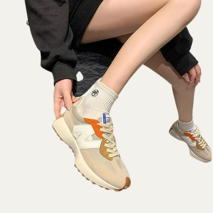 VogeLuxe | Women’s Paneled Low Top Athletic Sneakers