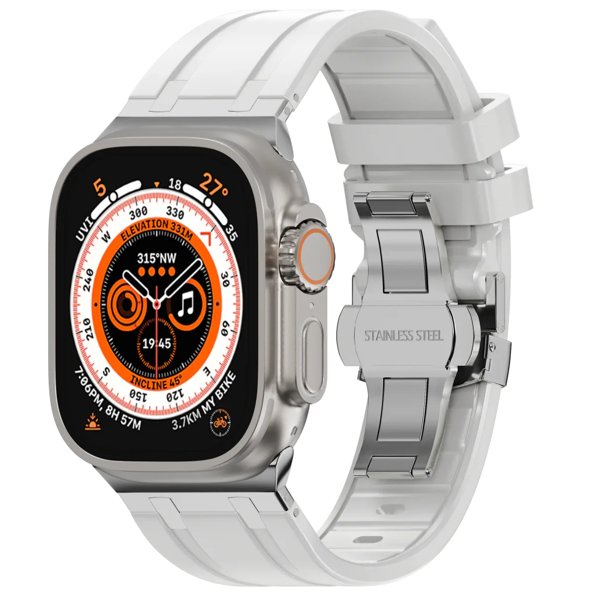 Soft Silicone Apple Watch Band with Cute Buckle