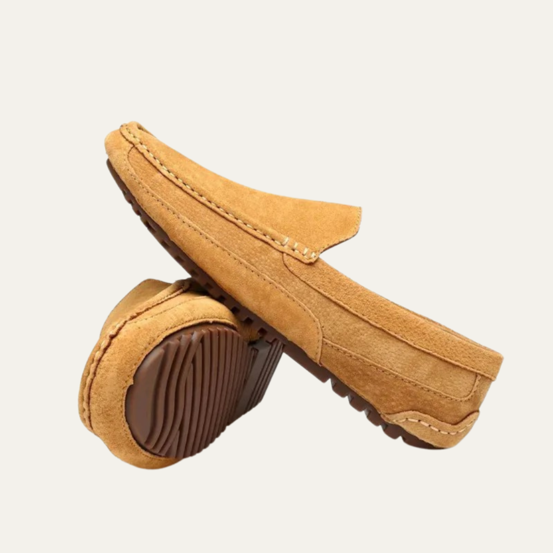 VogeLuxe | Men’s Suede Hand-Stitched Moccasins
