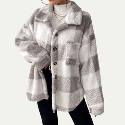 VogeLuxe | Women’s Oversized Plaid Shacket
