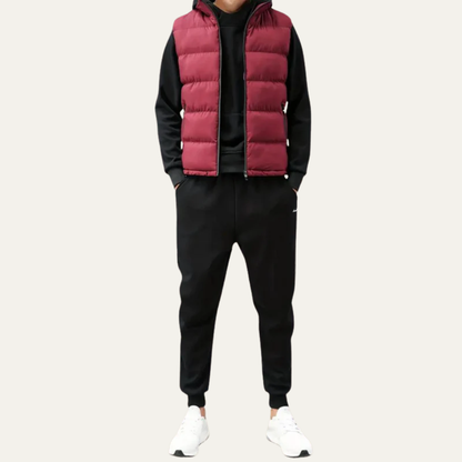 VogeLuxe | Men’s Quilted Full-Zip Puffer Vest