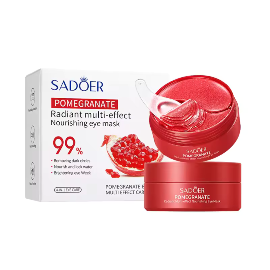 Nourishing Pomegranate Eye Pads - Dark Circle Reducing Masks - VogeLuxe