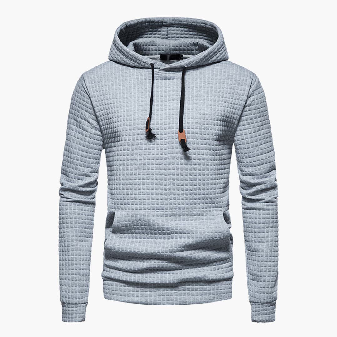 Warm Mens Hooded Sweatshirt with Graphic Print Design
