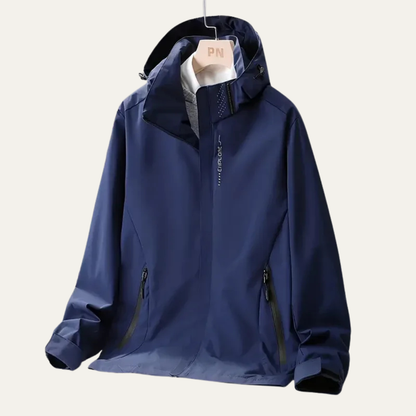VogeLuxe | Men’s Waterproof Windproof High Neck Outdoor Shell Jacket