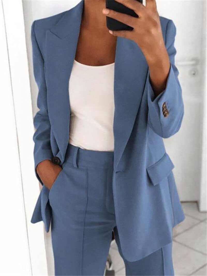 Classic Women's Suit Pants Set
