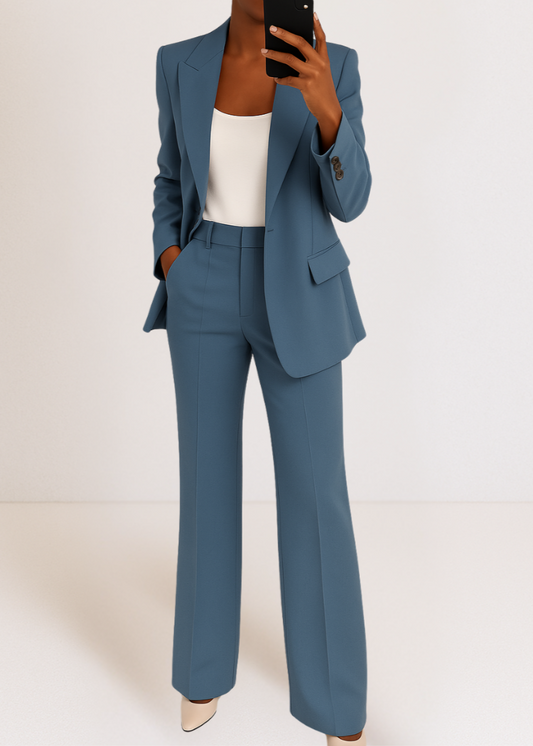 Classic 2 Piece Suit Jacket and Pants Set - VogeLuxe