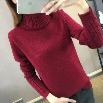 Cozy Winter Cable Knit Sweater for Women