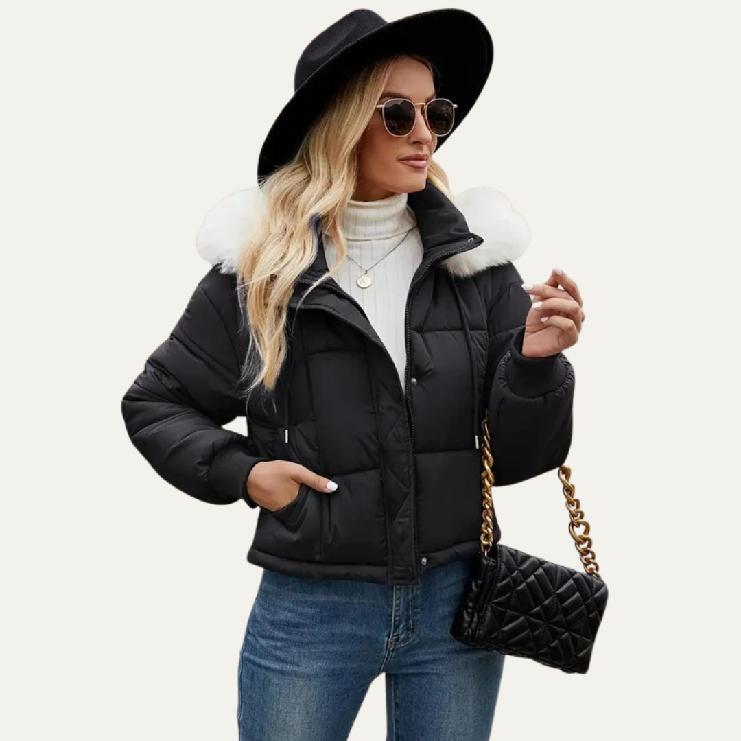 VogeLuxe | Women’s Warm Cropped Puffer Jacket
