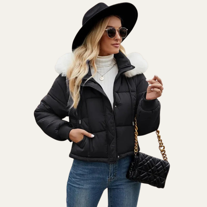 VogeLuxe | Women’s Warm Cropped Puffer Jacket