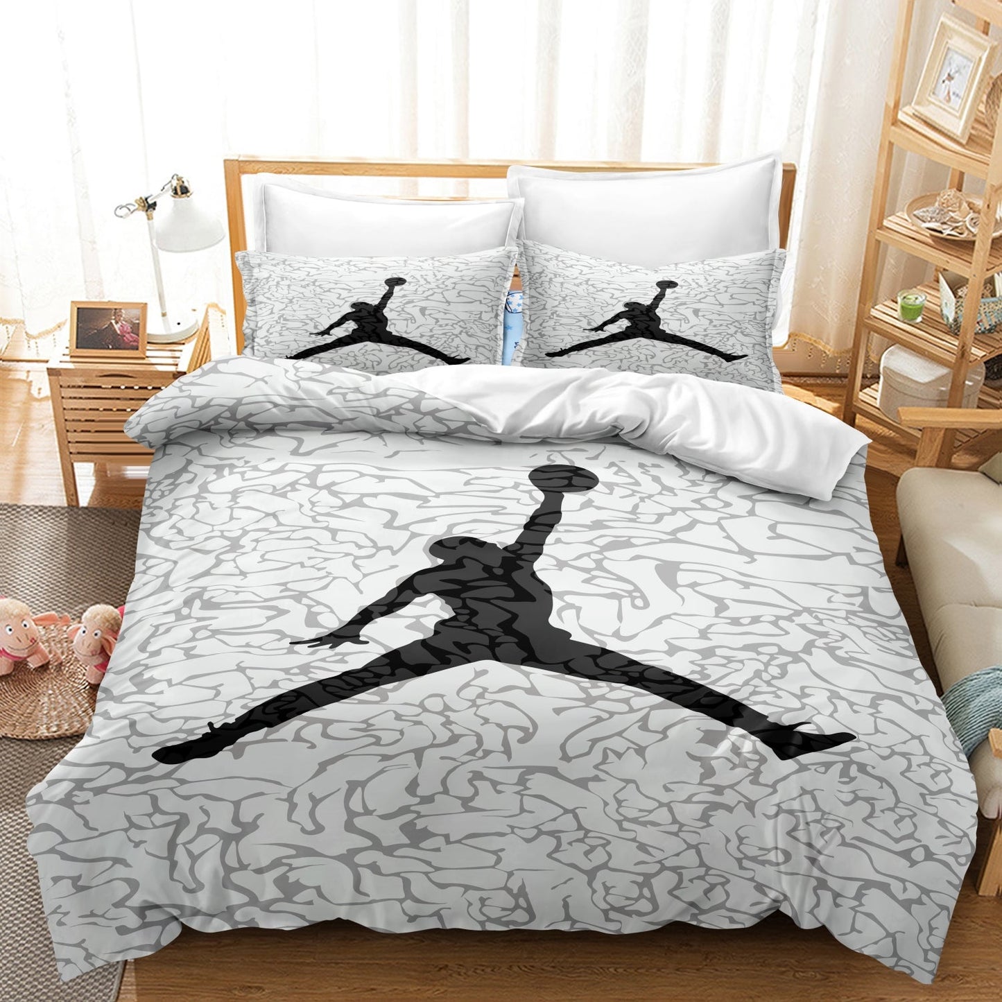Plush Basketball Bedding Set for Any Bed Size