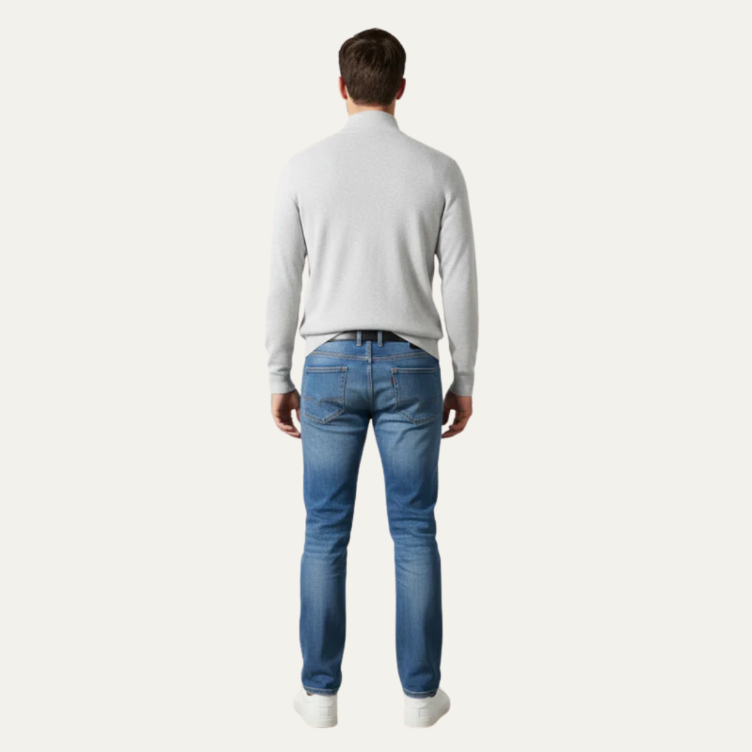 VogeLuxe | Men’s Fine Gauge Quarter Zip Pullover