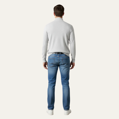 VogeLuxe | Men’s Fine Gauge Quarter Zip Pullover