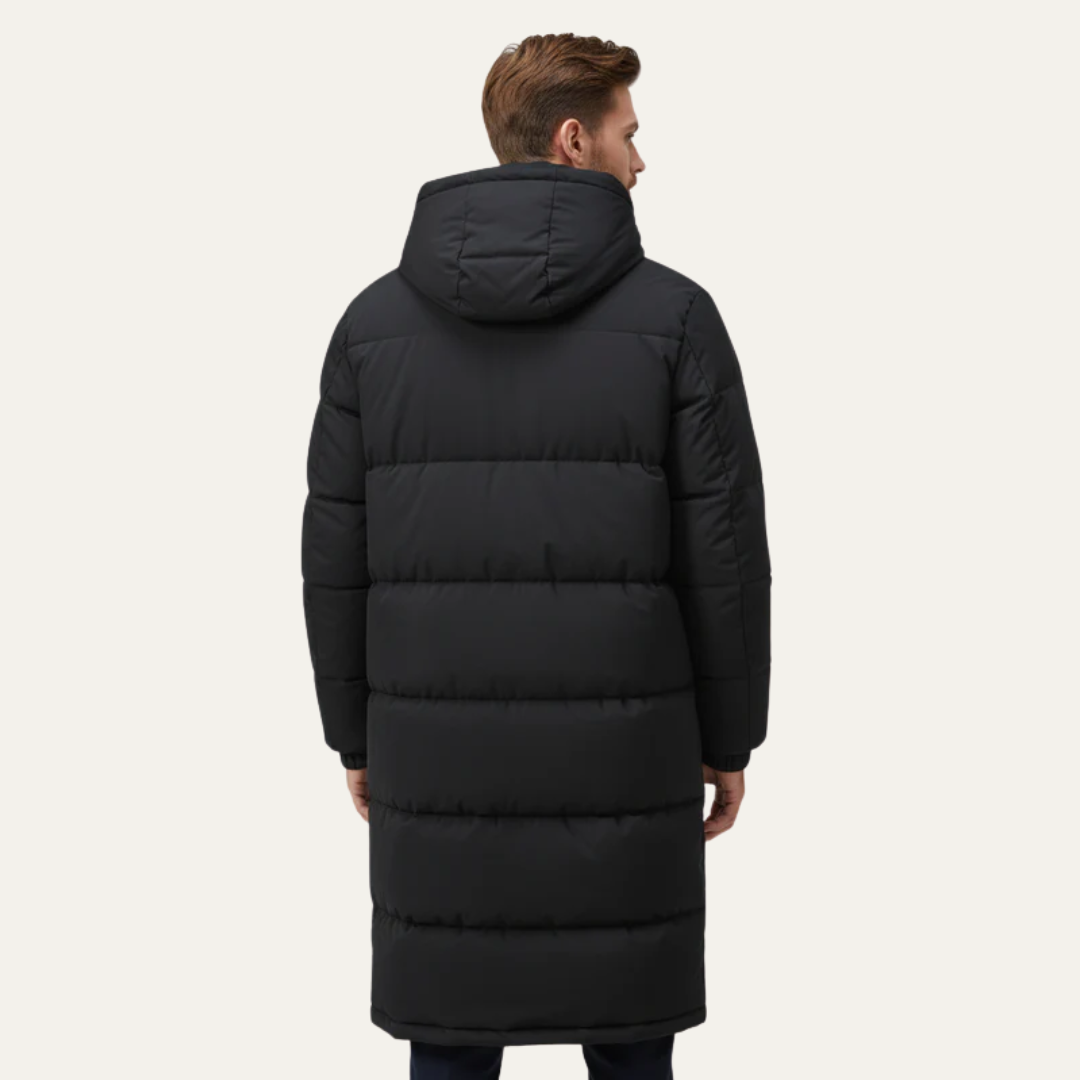 VogeLuxe | Men’s Insulated Long Quilted Puffer Coat