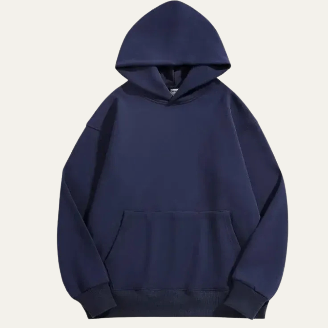 VogeLuxe | Men’s Minimalist Oversized Hoodie with Kangaroo Pocket