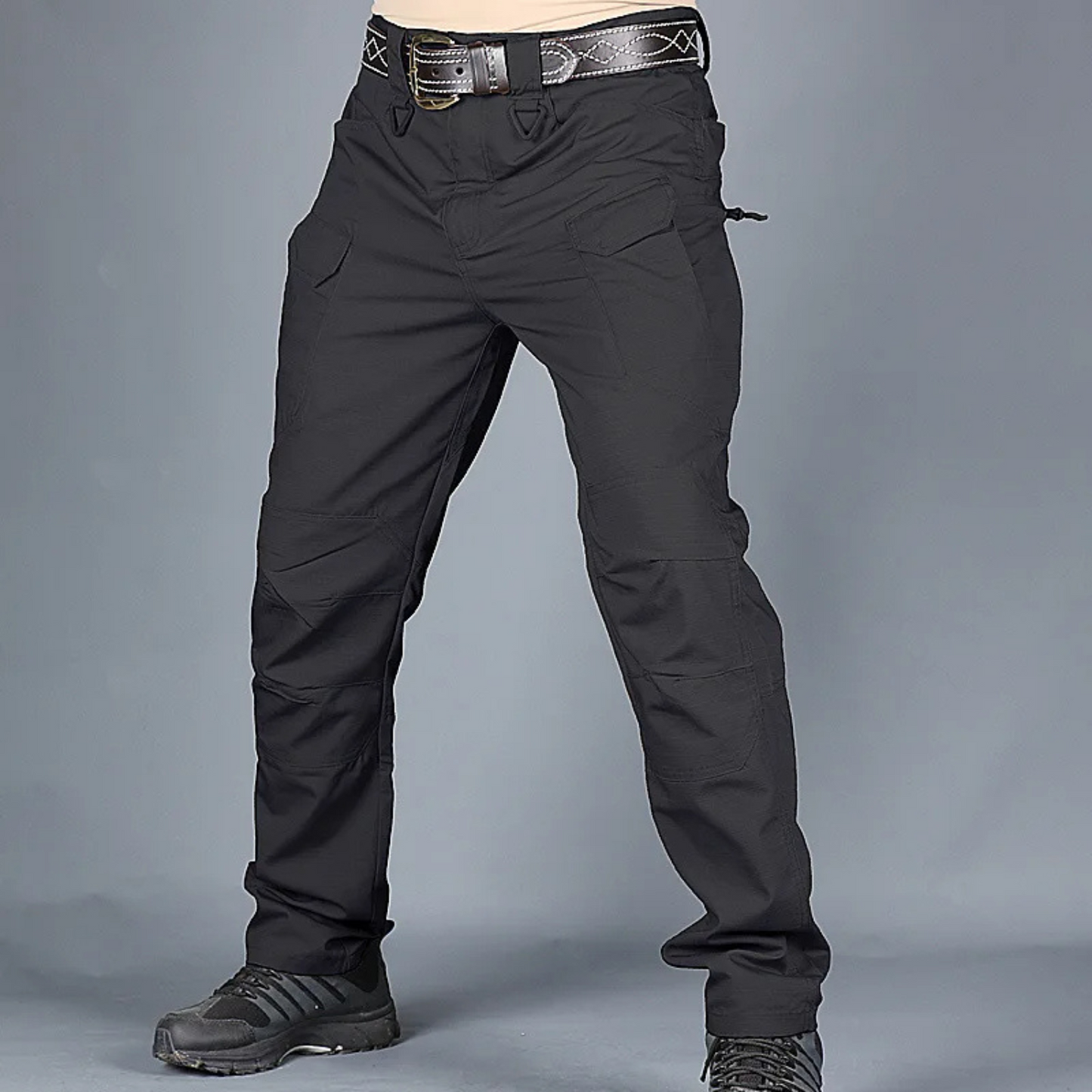 Durable Water-Resistant Hiking Cargo Pants for Men