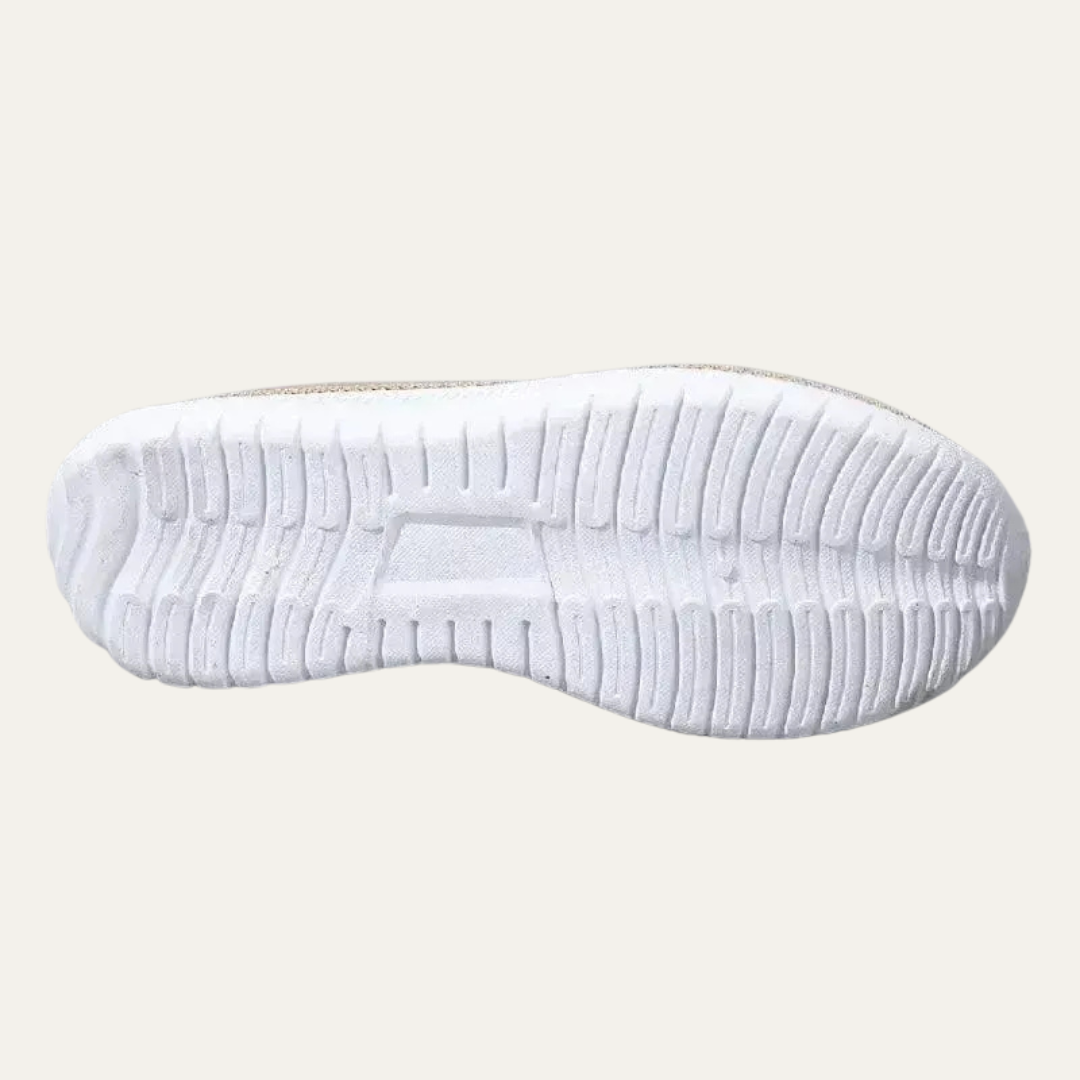 VogeLuxe | Women’s Knitted Slip On Loafers with Chain Detail