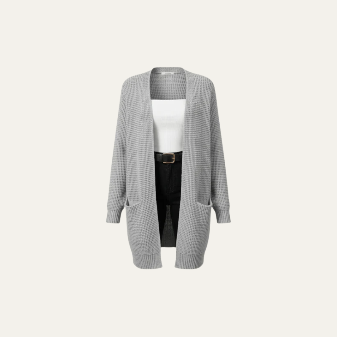 VogeLuxe | Men’s Open Front Relaxed Knit Cardigan