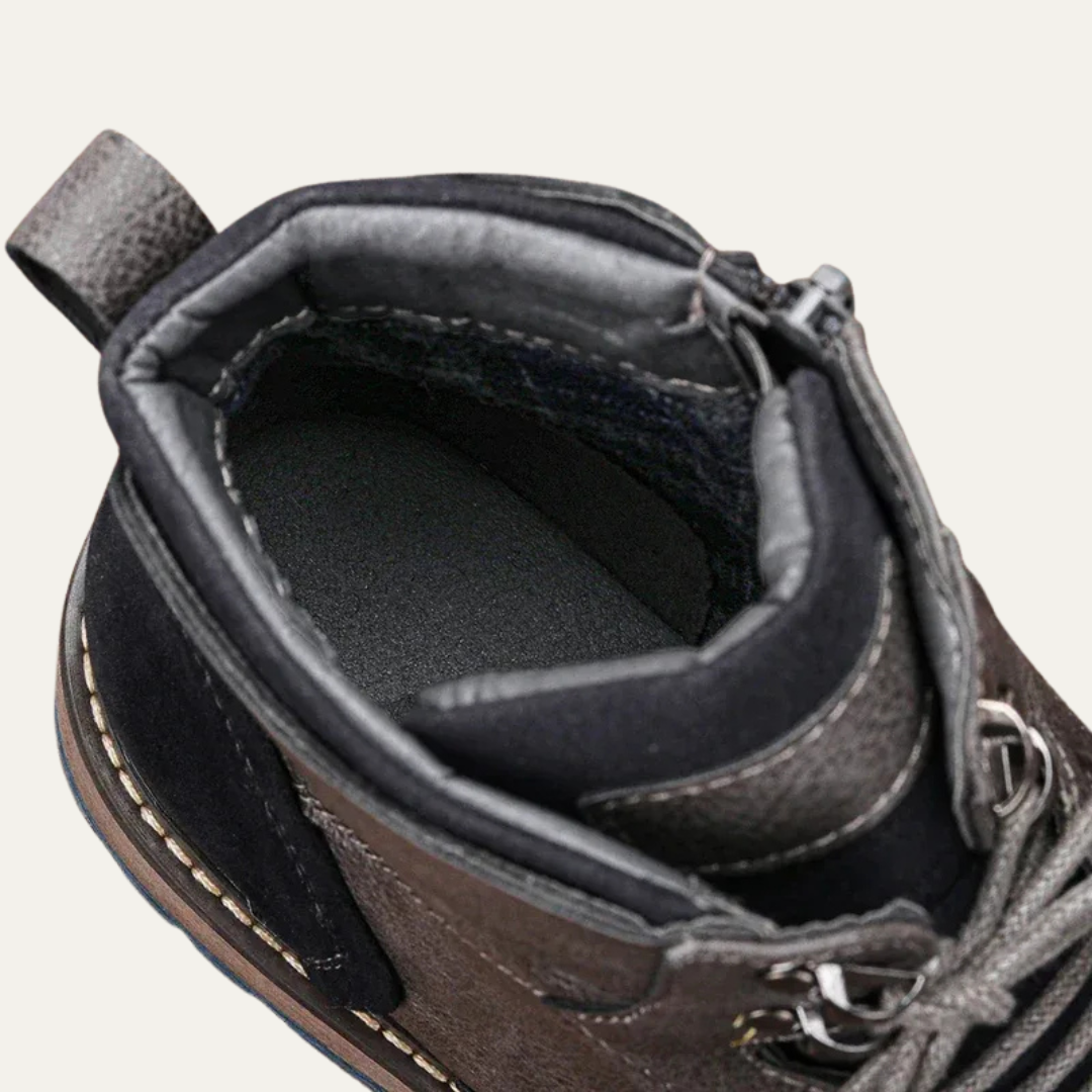 VogeLuxe | Men’s Textured Slip On Croc Pattern Ankle Bootie