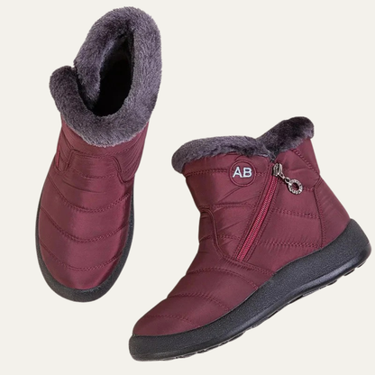 VogeLuxe | Women’s Lightweight Winter Snow Boots With Faux Fur Collar