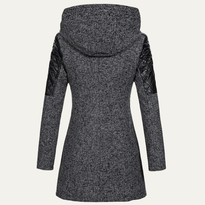 VogeLuxe | Women’s Mid-Length Moto Coat