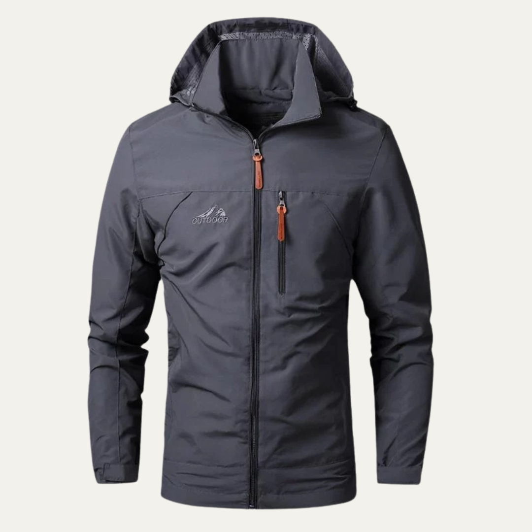 VogeLuxe | Men’s Lightweight Hooded Utility Windbreaker Jacket