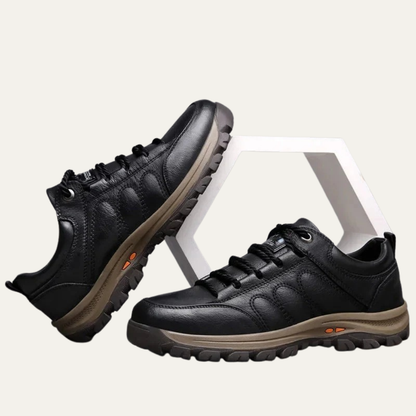 VogeLuxe | Men’s Casual Pebbled Leather Walking Shoes