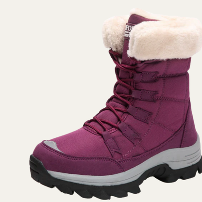 VogeLuxe | Women’s Insulated High Top Winter Boot with Faux Fur Collar