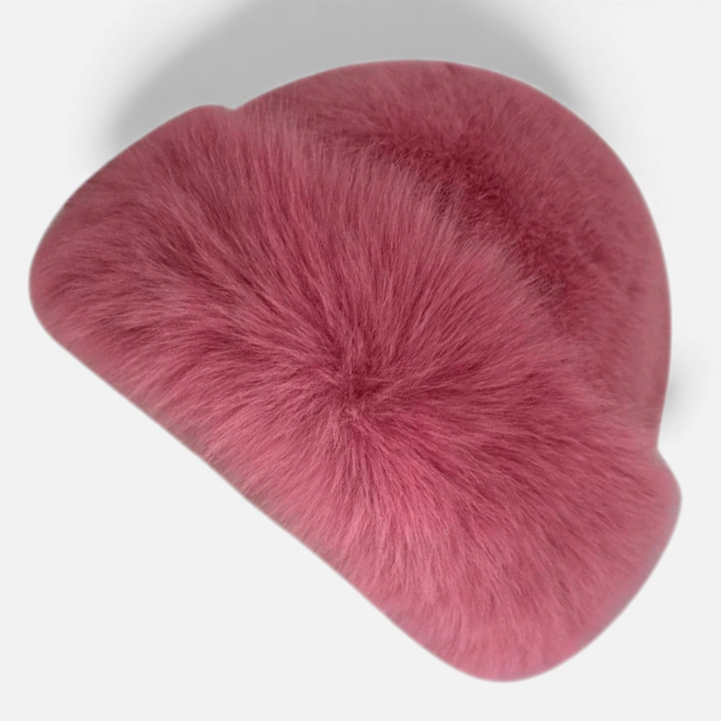 Soft Faux Fur Fisherman Beanie Hat for Women