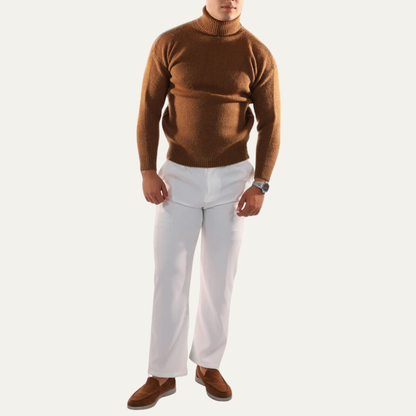 VogeLuxe | Men’s Plush Oversized Turtleneck Sweater
