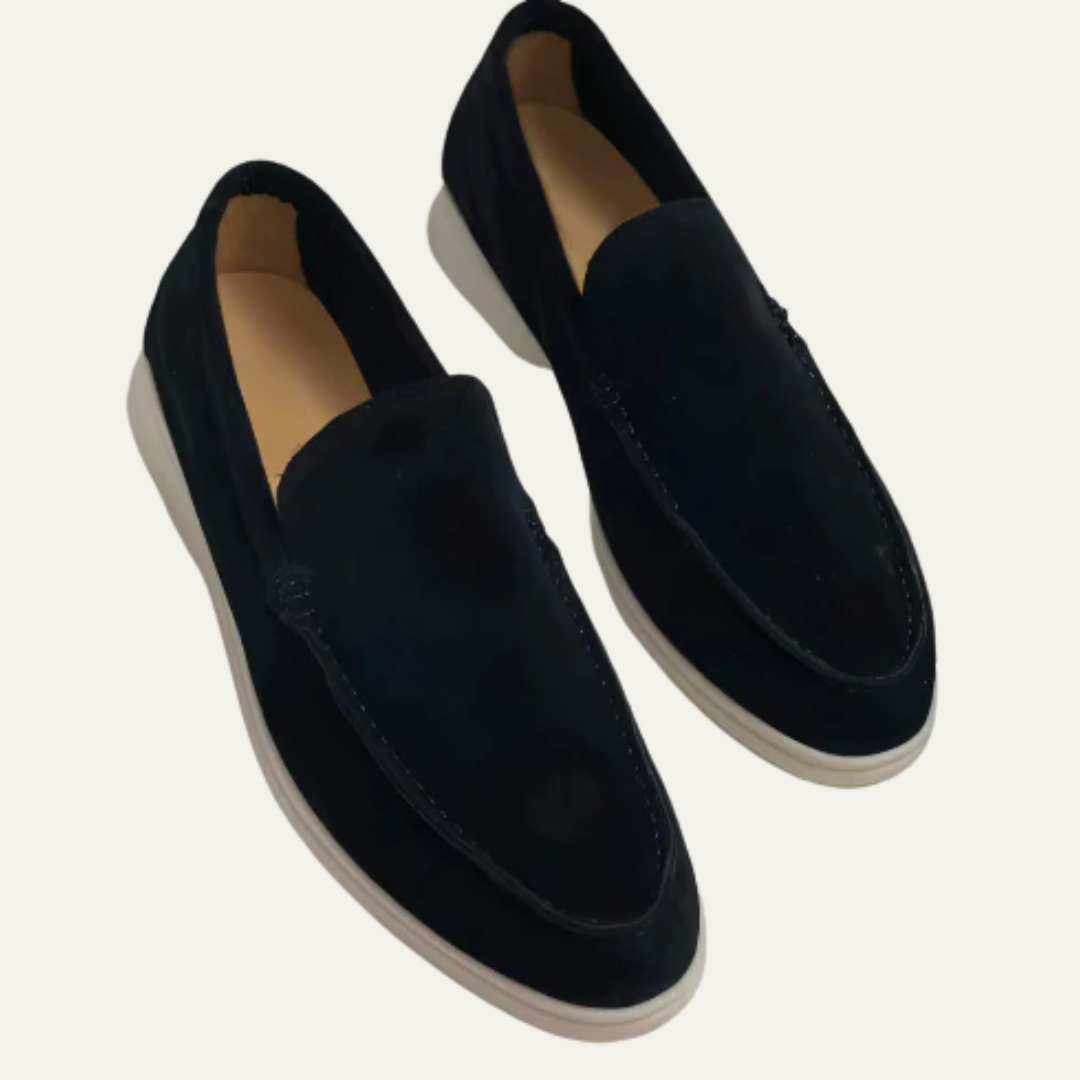 VogeLuxe | Men’s Minimalist Suede Loafers