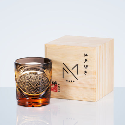 Luxury Whisky Glass Set with Wooden Gift Box