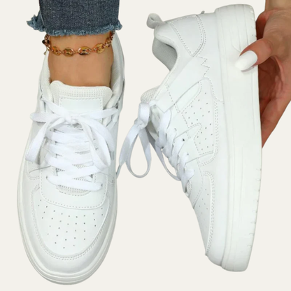 VogeLuxe | Women’s Platform Lace Up Low Top Sneakers