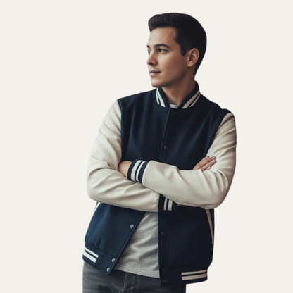 VogeLuxe | Men’s Classic Varsity Letterman Jacket