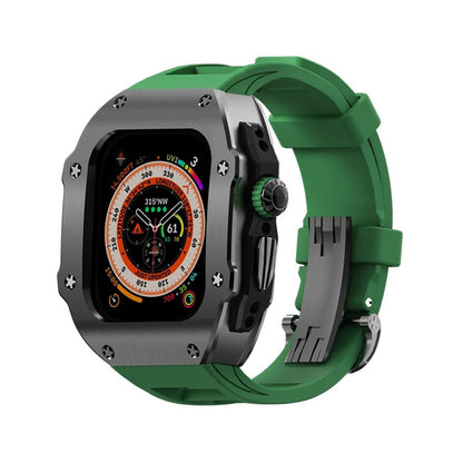 Durable Rubber Band & Steel Case for Apple Watch Ultra