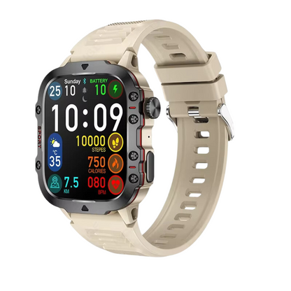Tough Waterproof Smart Watch - Bluetooth Fitness Tracker