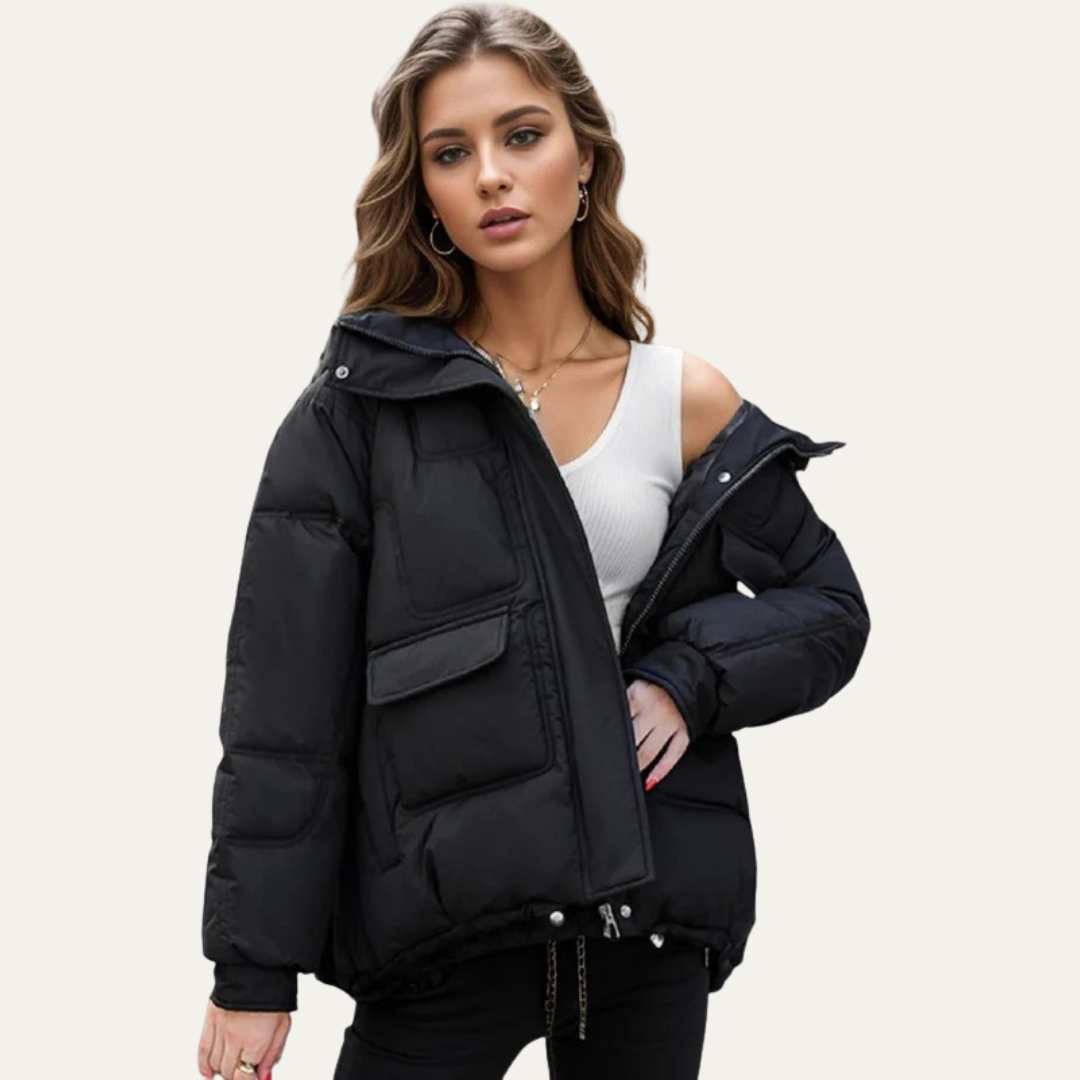 VogeLuxe | Women’s Utility Cropped Puffer Jacket